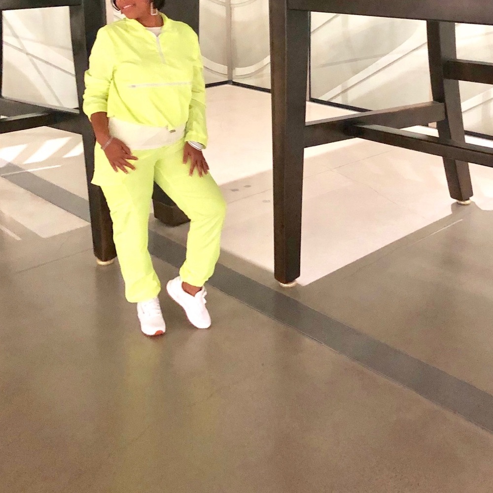 Neon Green Track  Suit🏃‍♀️